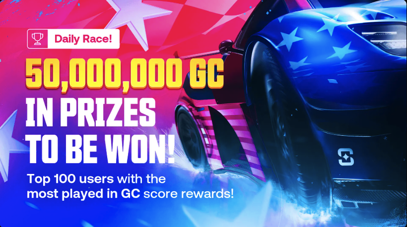 50M GC Daily Race at Shuffle.us